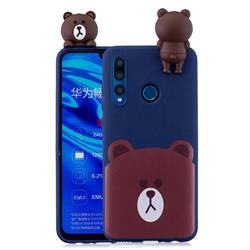 Cute Bear Soft 3D Climbing Doll Soft Case for Huawei P Smart+ (2019)