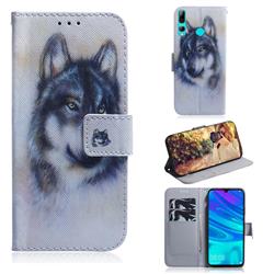 Snow Wolf PU Leather Wallet Case for Huawei P Smart+ (2019)