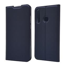 Ultra Slim Card Magnetic Automatic Suction Leather Wallet Case for Huawei P Smart+ (2019) - Royal Blue