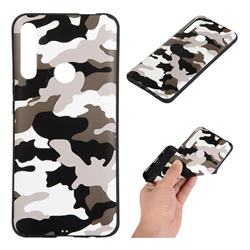 Camouflage Soft TPU Back Cover for Huawei P Smart Z (2019) - Black White