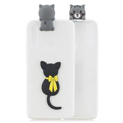 Little Black Cat Soft 3D Climbing Doll Soft Case for Huawei P Smart Z (2019)