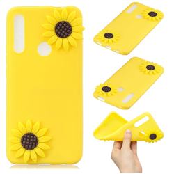 Yellow Sunflower Soft 3D Silicone Case for Huawei P Smart Z (2019)