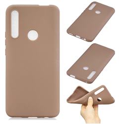 Candy Soft Silicone Phone Case for Huawei P Smart Z (2019) - Coffee