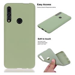 Soft Matte Silicone Phone Cover for Huawei P Smart Z (2019) - Bean Green