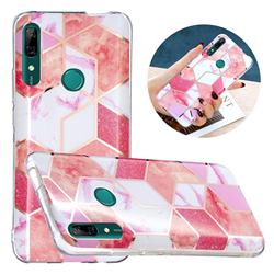 Cherry Glitter Painted Marble Electroplating Protective Case for Huawei P Smart Z (2019)