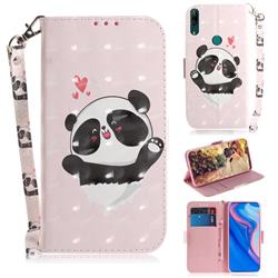 Heart Cat 3D Painted Leather Wallet Phone Case for Huawei P Smart Z (2019)