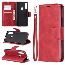 Classic Sheepskin PU Leather Phone Wallet Case for Huawei P Smart Z (2019) - Red