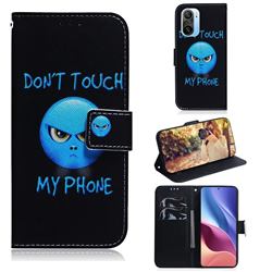 Not Touch My Phone PU Leather Wallet Case for Xiaomi Redmi K40 / K40 Pro