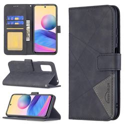 Binfen Color BF05 Prismatic Slim Wallet Flip Cover for Xiaomi Redmi Note 10 5G - Black