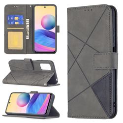 Binfen Color BF05 Prismatic Slim Wallet Flip Cover for Xiaomi Redmi Note 10 5G - Gray