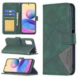 Binfen Color BF05 Prismatic Slim Wallet Flip Cover for Xiaomi Redmi Note 10 5G - Green