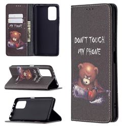 Chainsaw Bear Slim Magnetic Attraction Wallet Flip Cover for Xiaomi Redmi Note 10 Pro / Note 10 Pro Max