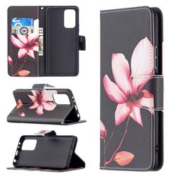 Lotus Flower Leather Wallet Case for Xiaomi Redmi Note 10 Pro / Note 10 Pro Max