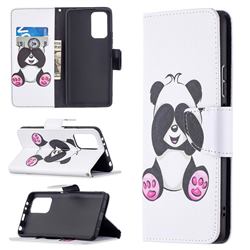 Lovely Panda Leather Wallet Case for Xiaomi Redmi Note 10 Pro / Note 10 Pro Max