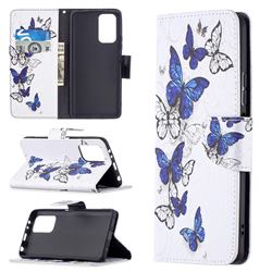 Flying Butterflies Leather Wallet Case for Xiaomi Redmi Note 10 Pro / Note 10 Pro Max