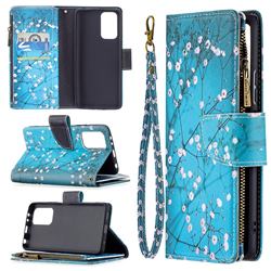 Blue Plum Binfen Color BF03 Retro Zipper Leather Wallet Phone Case for Xiaomi Redmi Note 10 Pro / Note 10 Pro Max