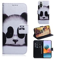 Sleeping Panda PU Leather Wallet Case for Xiaomi Redmi Note 10 Pro / Note 10 Pro Max