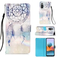 Fantasy Campanula 3D Painted Leather Wallet Case for Xiaomi Redmi Note 10 Pro / Note 10 Pro Max