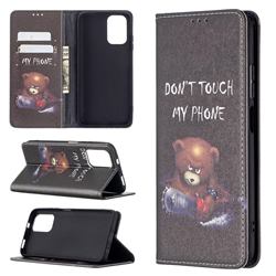 Chainsaw Bear Slim Magnetic Attraction Wallet Flip Cover for Xiaomi Redmi Note 10 4G / Redmi Note 10S