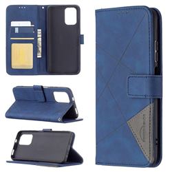 Binfen Color BF05 Prismatic Slim Wallet Flip Cover for Xiaomi Redmi Note 10 4G / Redmi Note 10S - Blue
