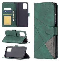 Binfen Color BF05 Prismatic Slim Wallet Flip Cover for Xiaomi Redmi Note 10 4G / Redmi Note 10S - Green