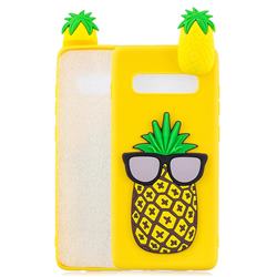 Big Pineapple Soft 3D Climbing Doll Soft Case for Samsung Galaxy S10 (6.1 inch)