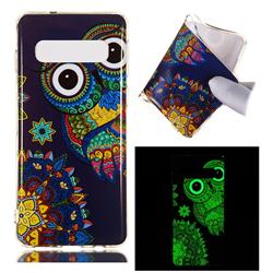 Tribe Owl Noctilucent Soft TPU Back Cover for Samsung Galaxy S10 (6.1 inch)