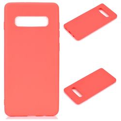 Candy Soft Silicone Protective Phone Case for Samsung Galaxy S10 (6.1 inch) - Red