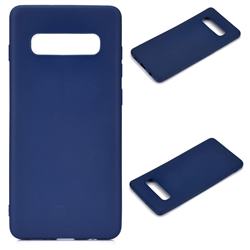 Candy Soft Silicone Protective Phone Case for Samsung Galaxy S10 (6.1 inch) - Dark Blue