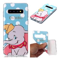 Dumbo Elephant Soft TPU Cell Phone Back Cover for Samsung Galaxy S10 (6.1 inch)