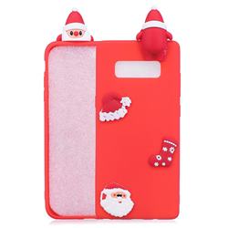 Red Santa Claus Christmas Xmax Soft 3D Silicone Case for Samsung Galaxy S10 (6.1 inch)
