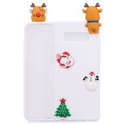 White Elk Christmas Xmax Soft 3D Silicone Case for Samsung Galaxy S10 (6.1 inch)