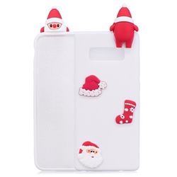 White Santa Claus Christmas Xmax Soft 3D Silicone Case for Samsung Galaxy S10 (6.1 inch)