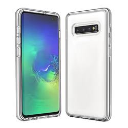 Transparent 2 in 1 Drop-proof Cell Phone Back Cover for Samsung Galaxy S10 (6.1 inch)