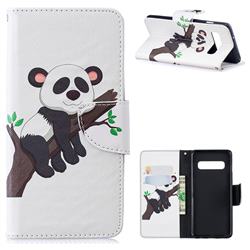 Tree Panda Leather Wallet Case for Samsung Galaxy S10 (6.1 inch)