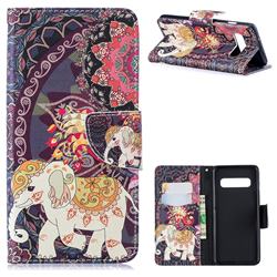 Totem Flower Elephant Leather Wallet Case for Samsung Galaxy S10 (6.1 inch)