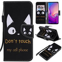 Cat Ears PU Leather Wallet Case for Samsung Galaxy S10 (6.1 inch)