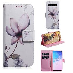 Magnolia Flower PU Leather Wallet Case for Samsung Galaxy S10 (6.1 inch)