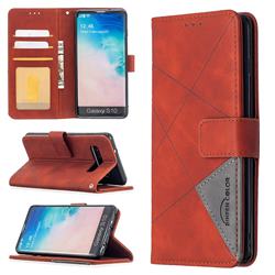 Binfen Color BF05 Prismatic Slim Wallet Flip Cover for Samsung Galaxy S10 (6.1 inch) - Brown