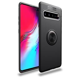 Auto Focus Invisible Ring Holder Soft Phone Case for Samsung Galaxy S10 5G (6.7 inch) - Black