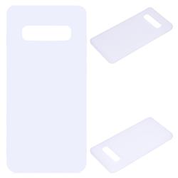 Candy Soft Silicone Protective Phone Case for Samsung Galaxy S10 5G (6.7 inch) - White
