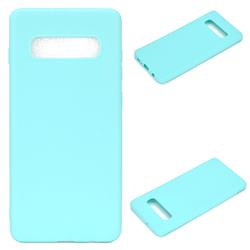 Candy Soft Silicone Protective Phone Case for Samsung Galaxy S10 5G (6.7 inch) - Light Blue