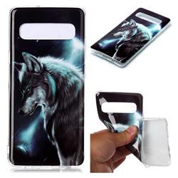 Fierce Wolf Soft TPU Cell Phone Back Cover for Samsung Galaxy S10 5G (6.7 inch)