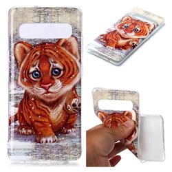 Cute Tiger Baby Soft TPU Cell Phone Back Cover for Samsung Galaxy S10 5G (6.7 inch)