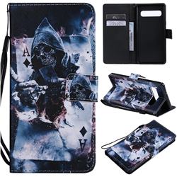 Skull Magician PU Leather Wallet Case for Samsung Galaxy S10 5G (6.7 inch)