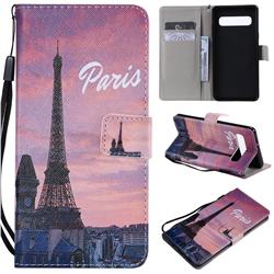 Paris Eiffel Tower PU Leather Wallet Case for Samsung Galaxy S10 5G (6.7 inch)