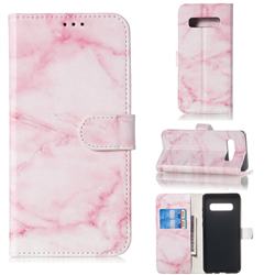 Pink Marble PU Leather Wallet Case for Samsung Galaxy S10 5G (6.7 inch)