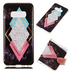 Black Diamond Soft TPU Marble Pattern Phone Case for Samsung Galaxy S10e(5.8 inch)