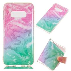 Pink Green Soft TPU Marble Pattern Case for Samsung Galaxy S10e(5.8 inch)