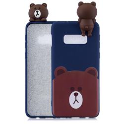 Cute Bear Soft 3D Climbing Doll Soft Case for Samsung Galaxy S10e(5.8 inch)